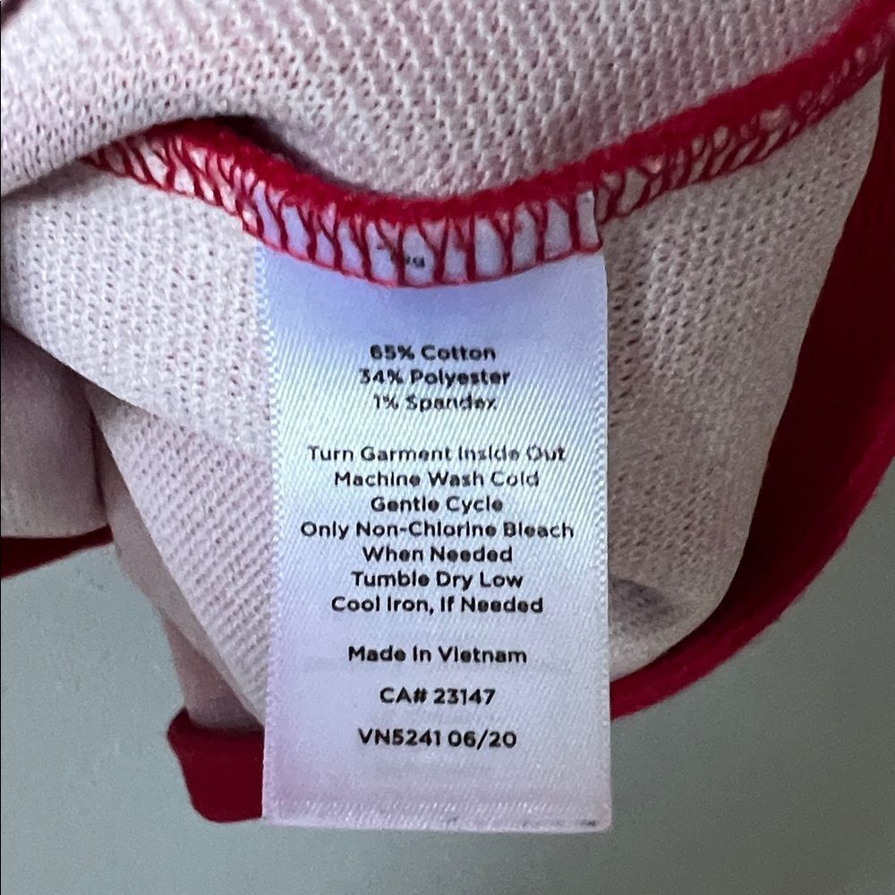 Talbots Vibrant Red pullover - Picture 6 of 6